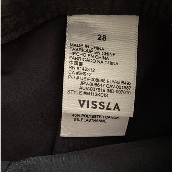 Vissla C & I's Black 20" Boardshorts Swim Trunks size 28 - Picture 9 of 13